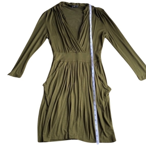 HP🔥 Women's XXI‎ Evergreen Long-Sleeved Dress with Side Pockets - Size Small - Picture 5 of 5